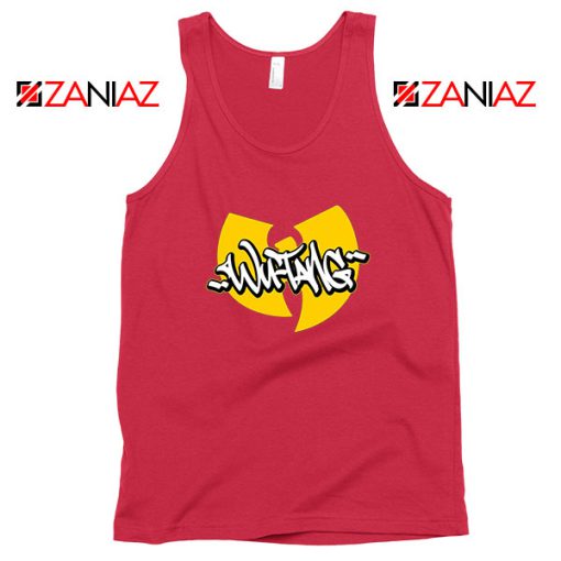 Wu Tang Clan Hip Hop Graffiti Red Tank Top