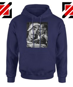 2PAC Snoop Doggy Rap Navy Blue Hoodie