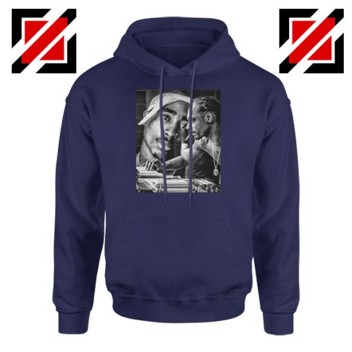 2PAC Snoop Doggy Rap Navy Blue Hoodie