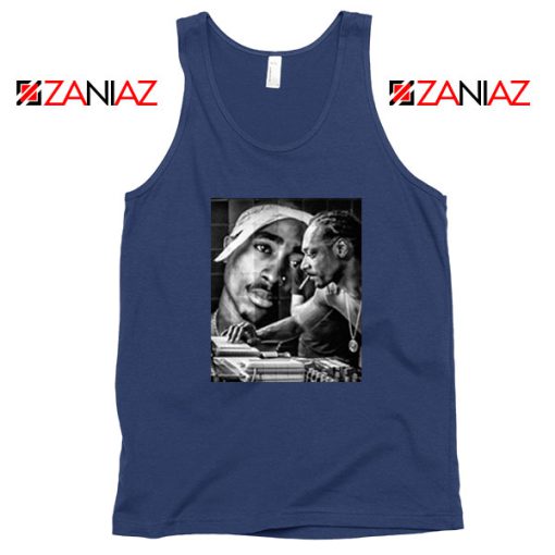 2PAC Snoop Doggy Rap Navy Blue Tank Top