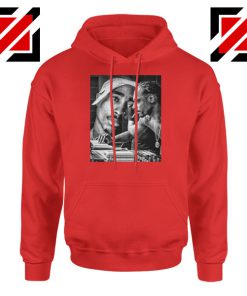 2PAC Snoop Doggy Rap Red Hoodie