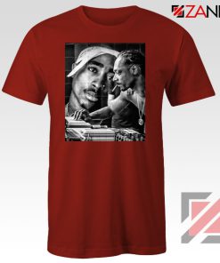 2PAC Snoop Doggy Rap Red Tshirt