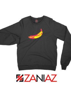 Andy Warhol Banana Art Black Sweatshirt