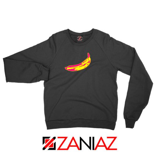 Andy Warhol Banana Art Black Sweatshirt