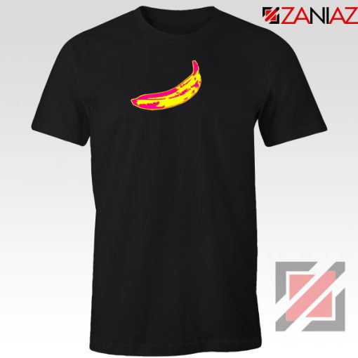 Andy Warhol Banana Art Black Tshirt