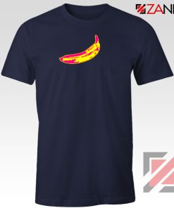 Andy Warhol Banana Art Navy Blue Tshirt