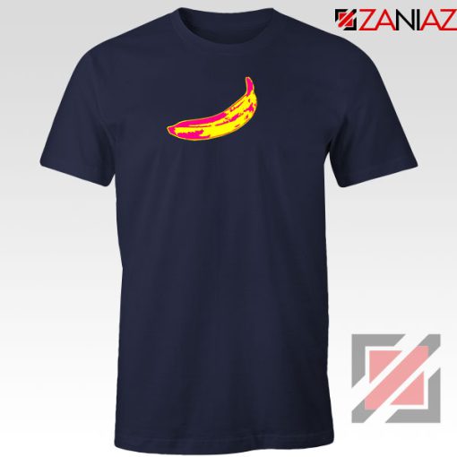 Andy Warhol Banana Art Navy Blue Tshirt