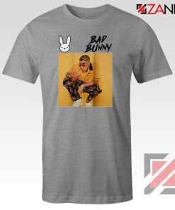 Bad Bunny Yellow Rap Grey Tshirt