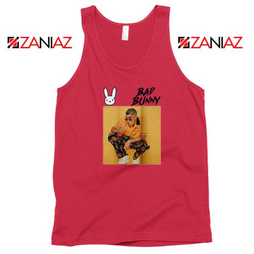 Bad Bunny Yellow Rap Red Tank Top