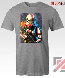 Captain Phasma Shiny Stormtrooper Grey Tshirt