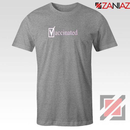 Covid Vaccinated 2021 Sport Grey Tshirt