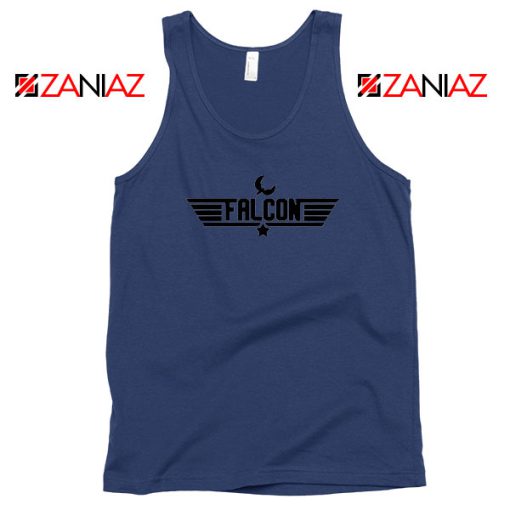 Falcon Icon Graphic Navy Blue Tank Top