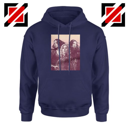 Girl Power Marvel Female Navy Blue Hoodie