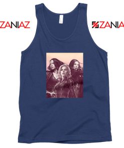 Girl Power Marvel Female Navy Blue Tank Top