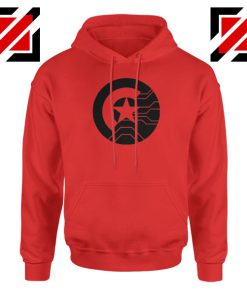 Half Shield of Sam and Bucky Red Hoodie