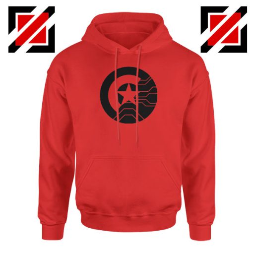 Half Shield of Sam and Bucky Red Hoodie