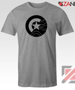 Half Shield of Sam and Bucky Sport Grey Tshirt