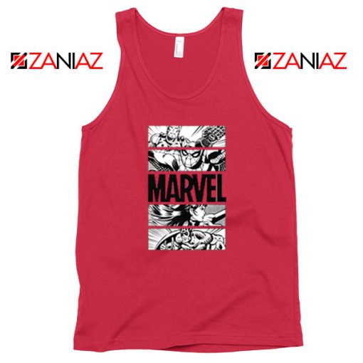 Marvel Superhero Panels Red Tank Top