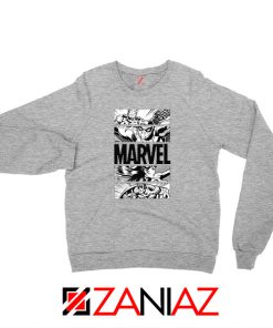 Marvel Superhero Panels Sport Grey Sweatshirt