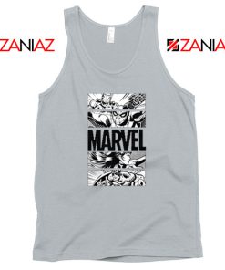 Marvel Superhero Panels Sport Grey Tank Top