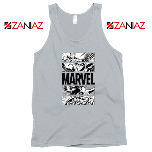 Marvel Superhero Panels Sport Grey Tank Top