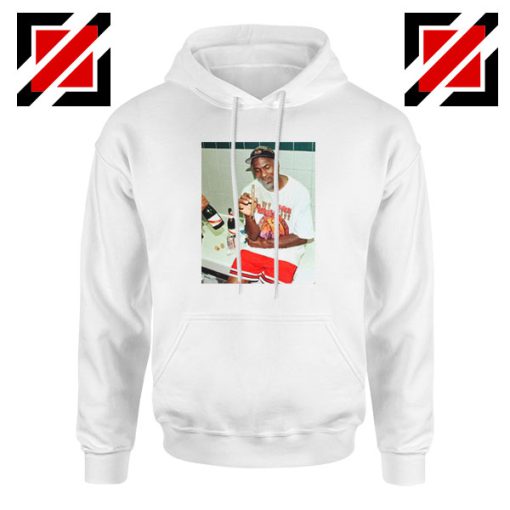 Michael Jordan Cigar 3 Peat White Hoodie