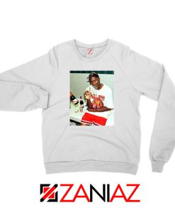 Michael Jordan Cigar 3 Peat White Sweatshirt