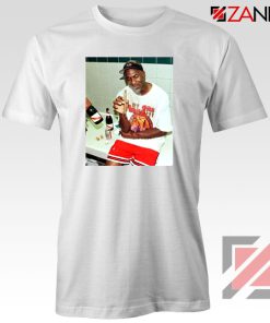 Michael Jordan Cigar 3 Peat White Tshirt