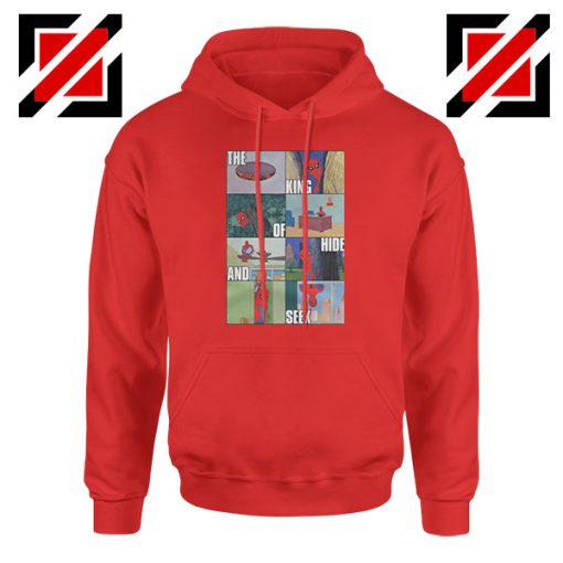 Superhero King of Hide And Seek Red Hoodie