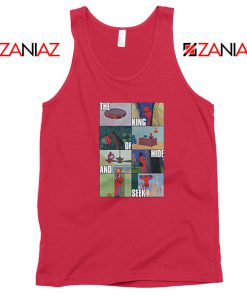 Superhero King of Hide And Seek Red Tank Top