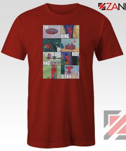 Superhero King of Hide And Seek Red Tshirt