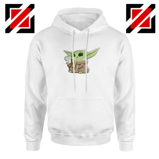 The Child Star Wars Playing Ball White Hoodie