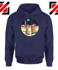 Tintin Space Adventure Navy Blue Hoodie