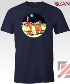 Tintin Space Adventure Navy Blue Tshirt