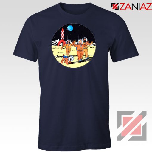 Tintin Space Adventure Navy Blue Tshirt