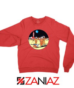 Tintin Space Adventure Red Sweatshirt