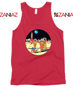 Tintin Space Adventure Red Tank Top