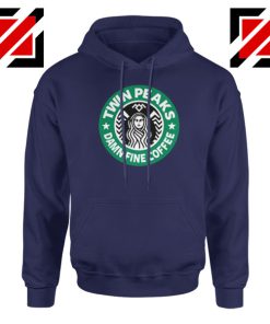 Twin Peaks Damn Fine Coffee Navy Blue Hoodie