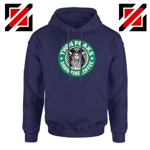 Twin Peaks Damn Fine Coffee Navy Blue Hoodie