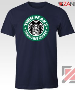 Twin Peaks Damn Fine Coffee Navy Blue Tshirt