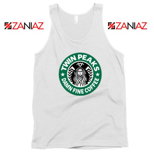 Twin Peaks Damn Fine Coffee White Tank Top