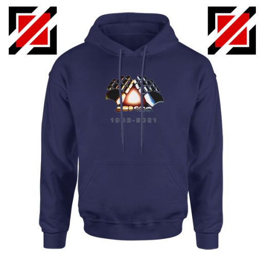 Daft Punk Electronic Music Duo Navy Blue Hoodie