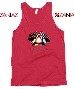 Daft Punk Electronic Music Duo Red Tank Top