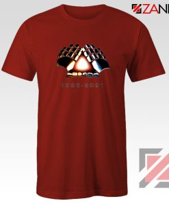 Daft Punk Electronic Music Duo Red Tshirt