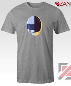 Daft Punk Music Helmet Grey Tshirt