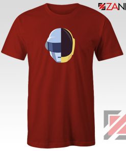 Daft Punk Music Helmet Red Tshirt