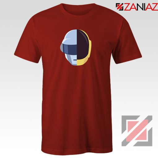 Daft Punk Music Helmet Red Tshirt