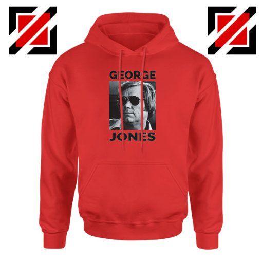 George Jones Country Singer Photo Red Hoodie