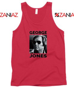 George Jones Gospel Music Photo Red Tank Top