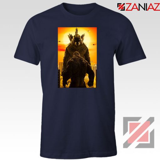 Godzilla vs Kong Monsters Navy Blue Tshirt